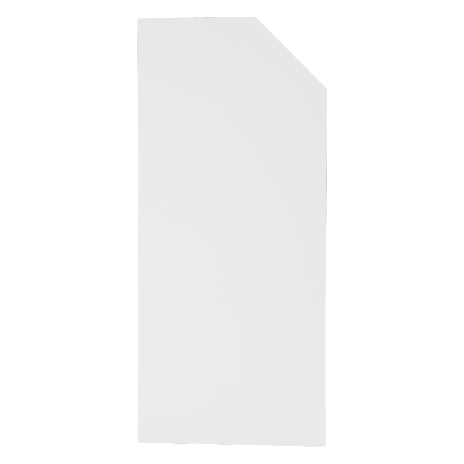 WOQLIBE Urinal Trennwand Toilettenabtrennung, 40 × 90cm Wandmontage Männer Urinal Trennwand, Urinal Trennwand Trennwand für Toiletten in Kinos, Hotels, Einkaufszentren, Bars (Abgeschrägter Winkel)
