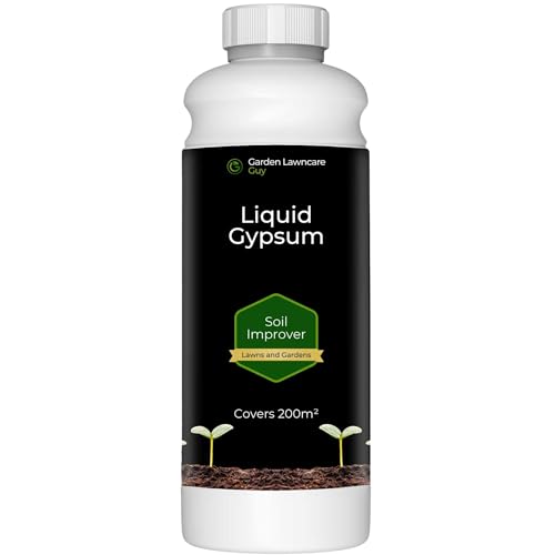 Liquid Gypsum Soil Conditioner for Clay Soils Compacted Lawns & Waterlogged Gardens Easy Mix & Apply 1 Litre Covers 200m - Garden Lawncare Guy