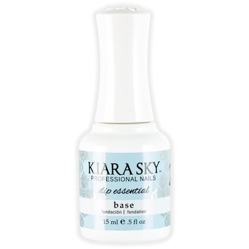 KIARA SKY Dip Base Coat for Nail Dip Powder | Step 2 Dip Powder Nail Essential for Long-Lasting Adhesion | MMA-Free, HEMA-Free Cruelty-Free and Professional-Grade - for Dip Manicure | 15 ml