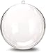 StillCool Clear Ornaments Plastic Fillable Ball for Christmas Ornament Baubles - Pack of 12 (60mm - Carton Packaging)
