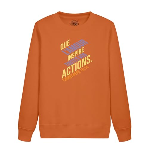 Sweatshirt enfant chrétien idéal pour le catéchisme et la vie de famille