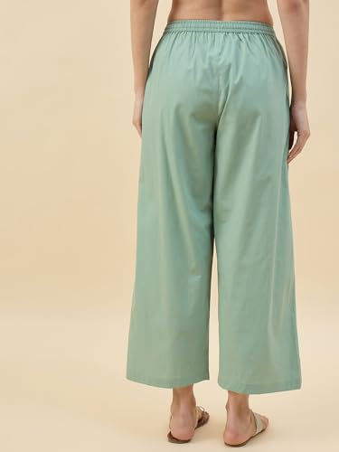 Image of Nermosa Women's Loose Cotton Relaxed Fit Palazzo