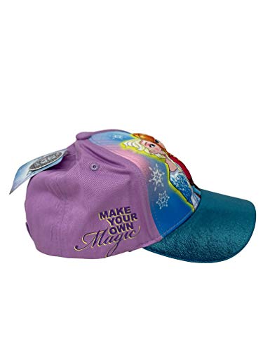 Frozen2 Disney Girls Frozen Elsa & Anna Cotton 3D Pop Baseball Cap (Toddlerlittle Girls) 3-7 Age Blue,Small #TOP1
