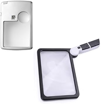 5X Page Magnifier 3X 6X Pocket Magnifying Glass Reading Coins