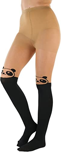 Image of ToBeInStyle Women's Cute Thigh High Printed Character Tights