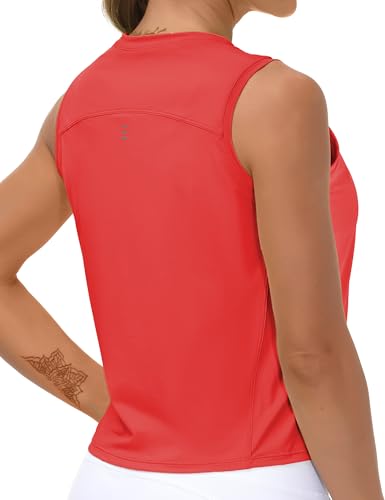 Image of THE GYM PEOPLE Women's Workout Tops in Ice Silk Quick Dry Sleeveless