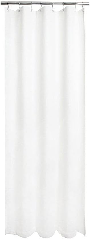 CSI Bathware 42" W x 74" L Heavy-Duty Vinyl Shower Curtain in White