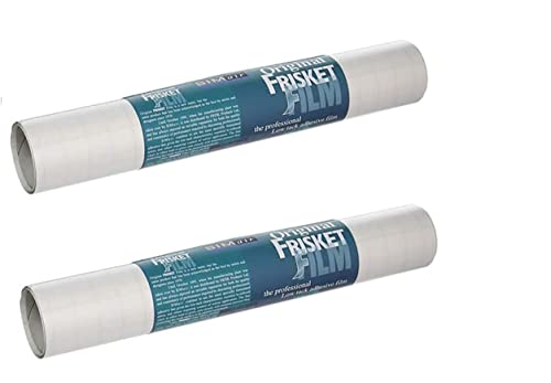 SIMair 2 rolos de 25,4 cm x 3,66 m Film Frisket para mascarar Low Tac