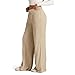 Wide Leg Sweatpants Women Winter Lounge High Waisted Y2k Sweatpants Y2k Casual Soft Athletic Workout Gym Drawstring Palazzo Pants with Pockets Fashion Comfy Trendy Trousers Pants for Women Khaki L