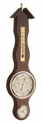 Blooming Weather 20.1037.03 Banjo Barometer Weather Station - Oak