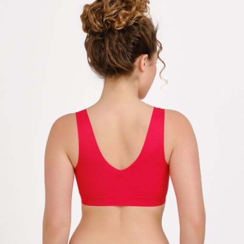 Image of Floatley Cozy Bra Comfort Wirefree Full Coverage Seamless Bra with Embedded Pad for Women