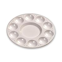 Lefranc Bourgeois Paint 10 Mulden Rund Kunststoff Palette Weiß