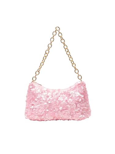 MakeMeChic Women's Evening Party Sparkly Sequin Shoulder Handbags Hobo Bags Purses