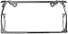 Custom Accessories 92010 Chrome Palm Tree License Plate Frame