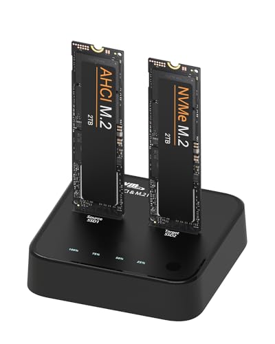 2 Bay M.2 NVME/AHCI SSD clon estación de Acoplamiento USB 3.2 Gen2x2 (20Gbps) función duplicadora lettore K3016P2