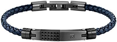 Morellato Bracciale da uomo, Collezione Moody, in pelle, IP nero, acciaio – SQH21 Morellato Bracciale da uomo, Collezione Moody, in pelle, IP nero, acciaio – SQH21