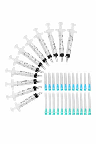 60-Piece 2ml Dispensing Kit 20 × 2ml with 20 Blue 20 Green Applicator Tips Precision Liquid Measuring Tools for Laboratory Craft & Cosmetic Use Individually Packaged