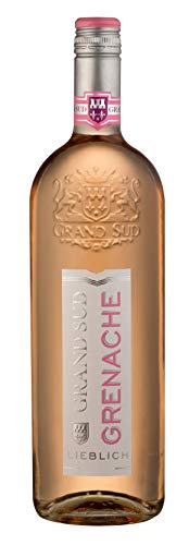 Grand Sud - Grenache aus Süd-Frankreich - Sortentypischer Lieblicher Roséwein (1 x 1 L)