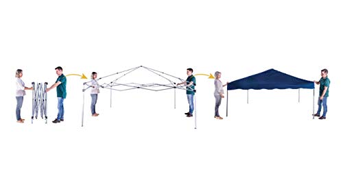 Tenda Gazebo Bel Fix 2.4 x 2.4 m Dobrável Poliéster e Silver Coating Azul 2.4 x 2.4 m