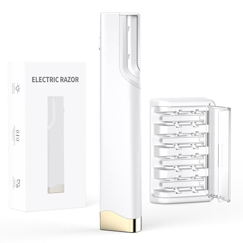 Sonic Dermaplane Razor for Women Face, 3-Speed Rechargeable Facial Hair Remover &amp; Exfoliating Dermaplaning Tool, Gentle Face Shaver for Peach Fuzz, Smooth Skin Radiant Glow, with 4 Replacement Blades