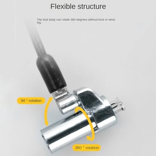 Verrou de sécurité à combinaison avec câble de protection PC portable 6x2,5mm