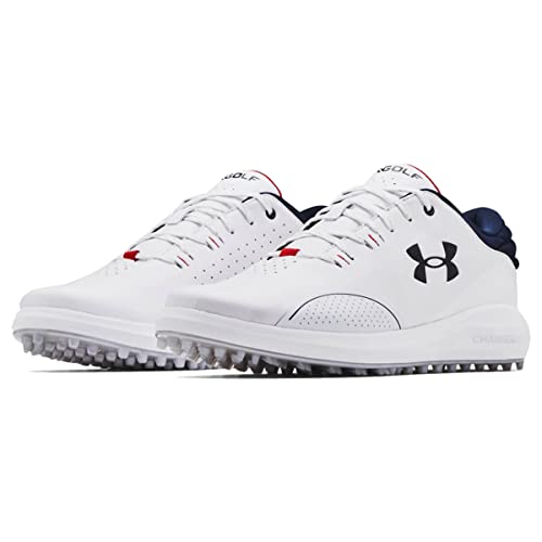 Under Armour Men's Draw Sport, White (102)/Academy Blue, 8 Wide US 5枚目