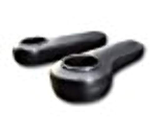 Universal Golf Cart Rear Seat Arm Rests with Cup Holders - BLACK