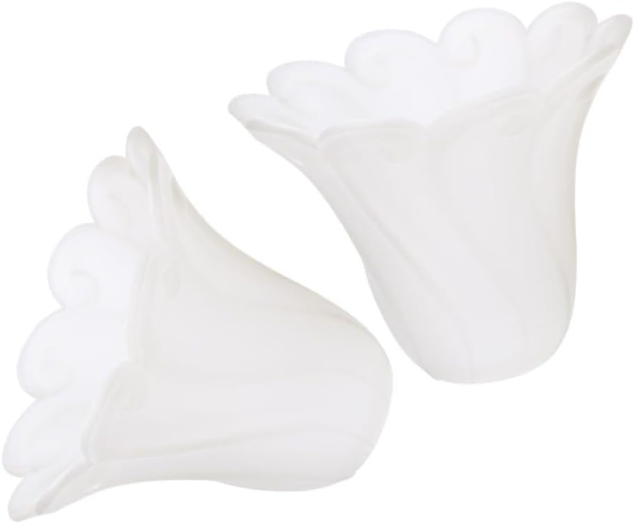 Floral Glass Lamp Shade Cover for Wall Light Replaceable Design for Living Room and Bedroom Creates Romantic Ambiance Durable and Easy to Install