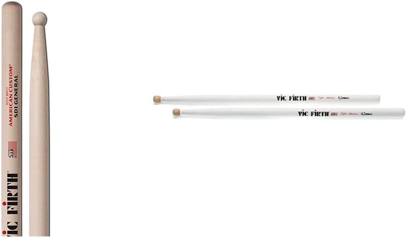 Vic Firth American Custom SD1 General and Corpsmaster Signature Snare Drum Sticks Bundle