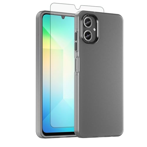 Coque Samsung Galaxy A06 antichoc évite les rayures d'écran grâce au verre trempé