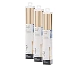 Cricut Smart Permanent Vinyl, Matte Metallic (Champagne) | 3-Pack of 3ft Rolls (13