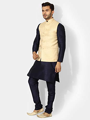 Image of UnM Men Silk Blend Classic Kurta Set