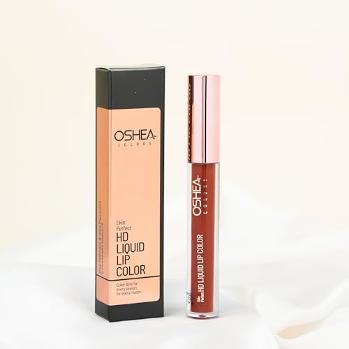 Image of Oshea Colors Long Lasting High Definition Liquid Lipstick | Smudgeproof & Ultra Pigmented Lip Color | Enriched with Vitamin E - (Mocha Coffee 02) 2.6ml