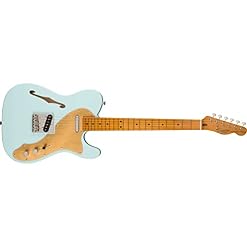 Squier FSR Classic Vibe ’60s Telecaster Thinline MN Sonic Blue – Guitare Électrique - Les Beatles, Paul McCartney, John Lennon, RIngo Starr, George Harrison Squier FSR Classic Vibe '60s Telecaster Thinline MN Sonic Blue - Guitare Électrique – Image 2
