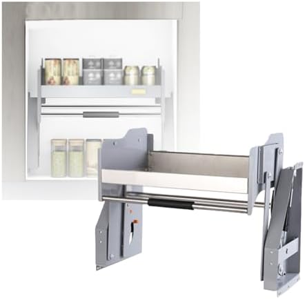 Pull Down Spice Rack - Sliding Cabinet Organizer for Seasoning Bottles, 15kg Load Capacity, Perfect for Kitchen Cupboards & Café Use, Space-Saving Storage Solution