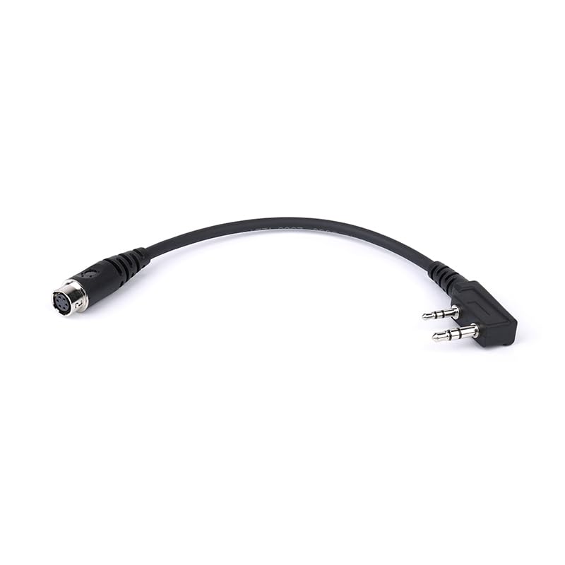 Arrowmax ACDK2-HR6F 6-Pin Quick Disconnect Hirose Adaptor Compatible with BaoFeng BTECH UV-5R UV-5RA UV-5RE UV-5R3 BF-F8HP UV-82HP Kenwood 2-PIN Radios NX-1200 NX-1300 NX-P1200 NX-P1300