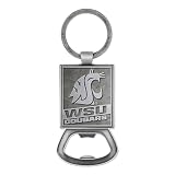 Rico Industries NCAA Washington State Cougars - WSU Pewter Style Bottle Opener Keychain
