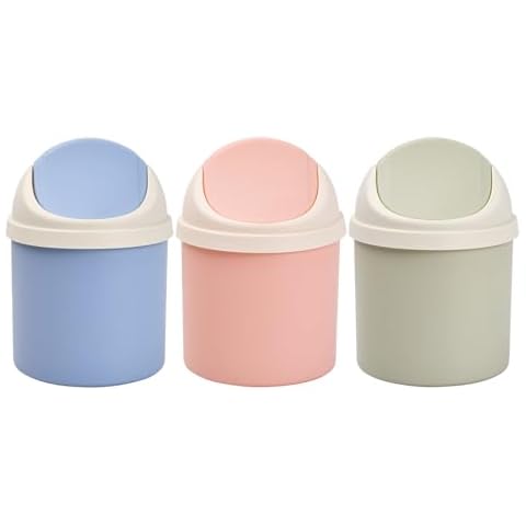Heavenlife 3PCS Mini Office Waste Bins Cover
