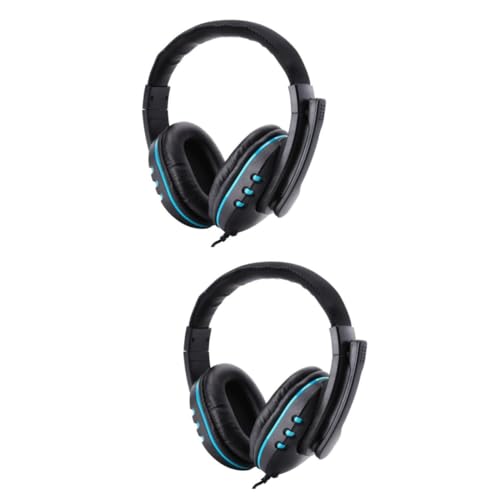Angoily 2pcs Gaming Headset Noise Reduction Ear Muffs Noise Headphones Cancelling Gaming Headphone Noise Reduction Gaming Noise Cancelling Headphone Headphones for Computer to Turn