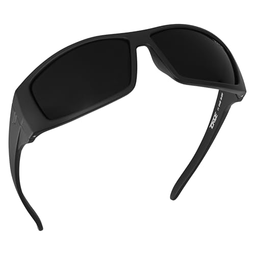 Image of TOROE Super Dark Black Out Polarized Sunglasses Extreme Light Sensitivity Advanced UV Protection C4 Impact Resistant