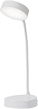 OSALADI Lâmpadas De Mesa De Pescoço De Ganso Lâmpada De Mesa Branca USB Lâmpada De Mesa LED Lâmpada De Mesa Pequena Lâmpada De Mesa De Escritório Lâmpada De Noite Flexível Lâmpada De
