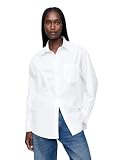 GAP Women's Poplin Big Shirt Optic White Il M