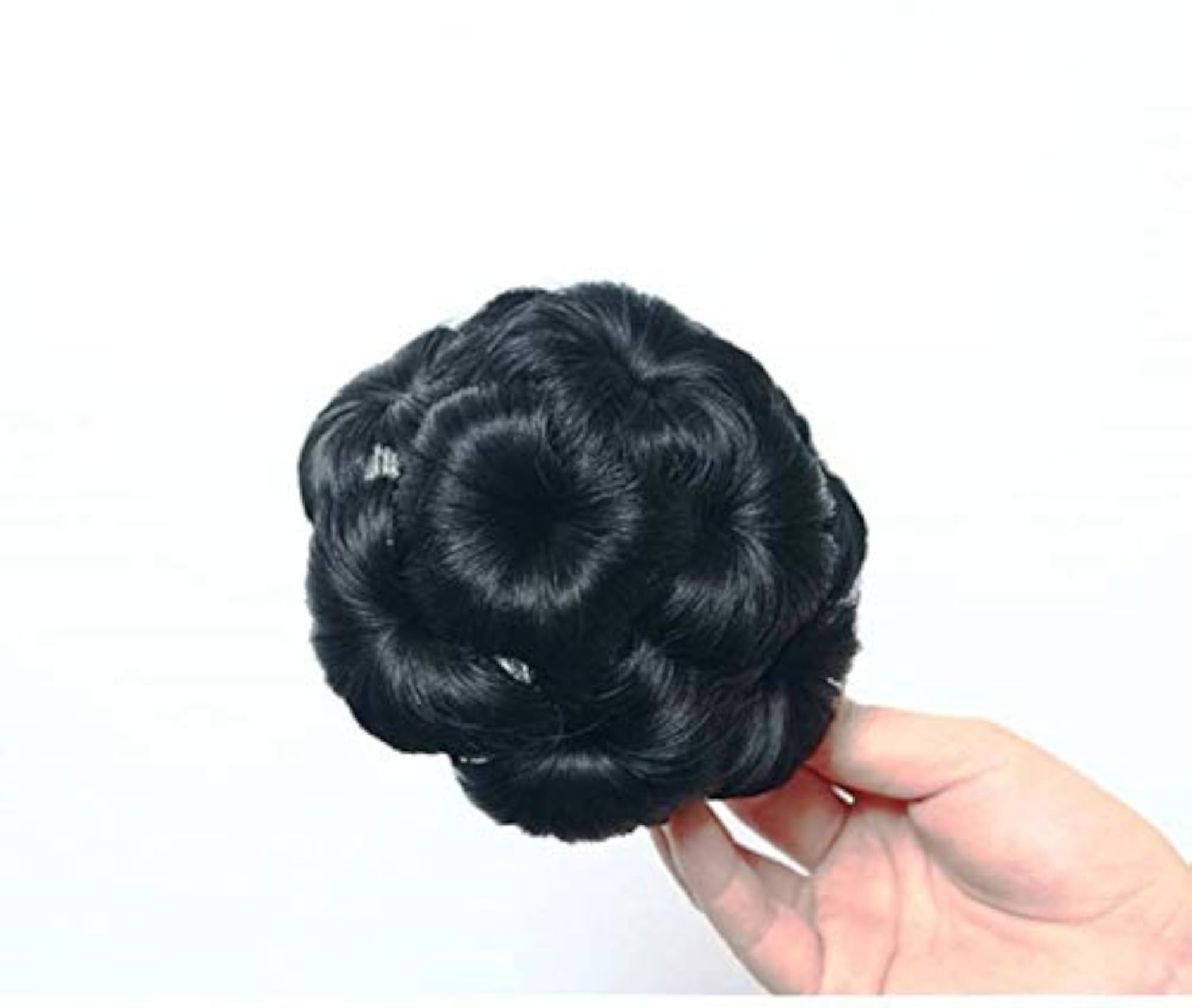 Hair Extension Natural Black Clutchers Juda Bun, Hair Accessories