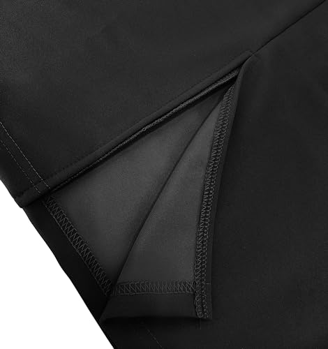 Sxclub Black Church Dress For Women Sexy Formal Long Sleeve Elegant Knee Length Pencil Wear To Work Dresses Split Back Zipper thumb #5