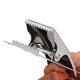 Qcwwy Fillet Clamp Stainless Steel Fish Tail Clip for Easy Fillet on Hardwood Board for Fishing Cleaning Tool