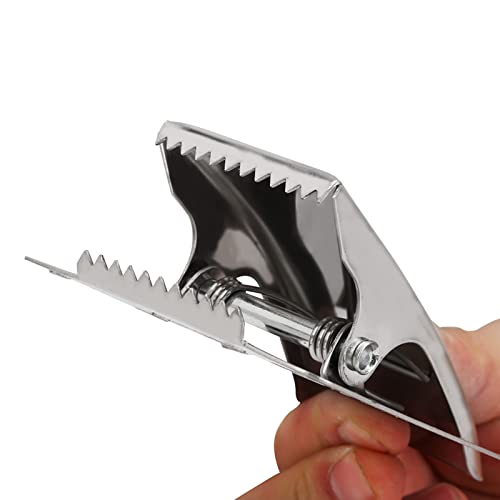 Qcwwy Fillet Clamp Stainless Steel Fish Tail Clip for Easy Fillet on Hardwood Board for Fishing Cleaning Tool