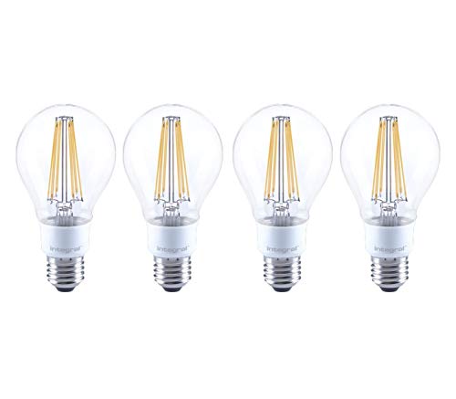 Integral Classic Globe (GLS) Filament Omni-Lamp E27 12W (100W) 2700K 1521lm E27 Dimmable 300 deg Beam Angle (Pack of 4)