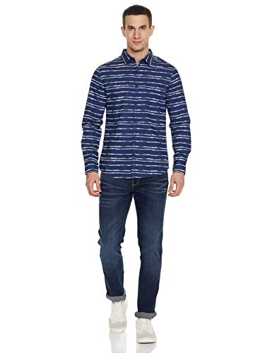 Image of Spykar Men's Printed Slim Fit Shirt