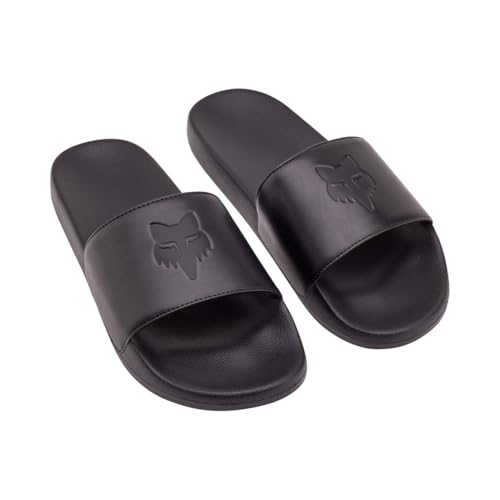Chanclas Fox Racing Fox Head Slide Black XS ideales para piscina y playa