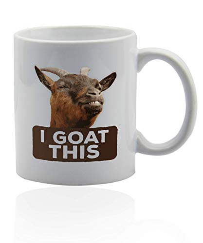 WTOMUG I goat this coffee mug 11 oz. white ceramic cup. Goat gifts for goat lovers.